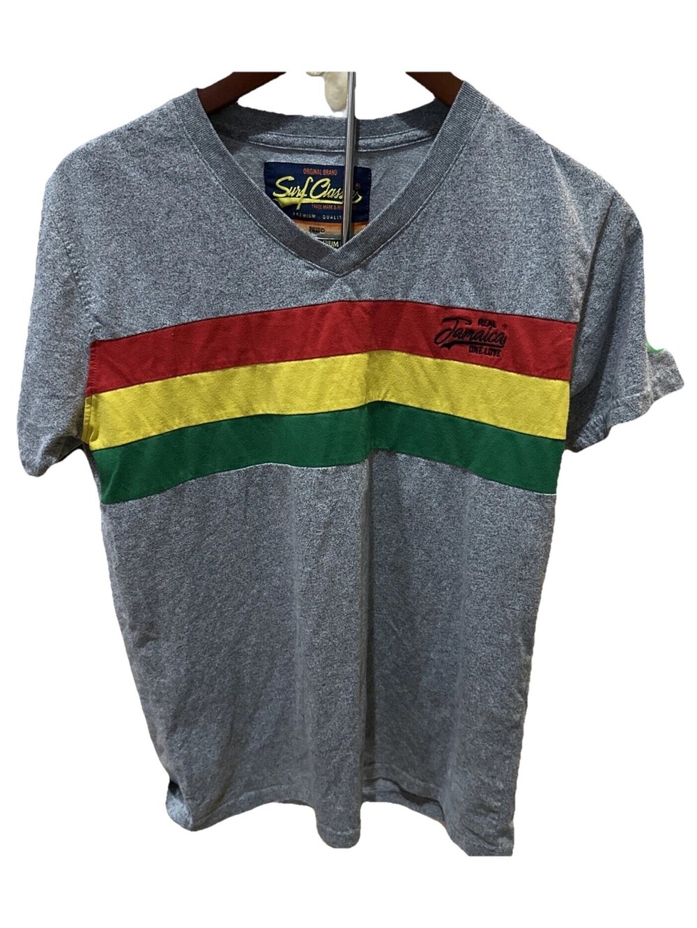 Surf Classics Jamaica T Shirt Size Medium V Neck